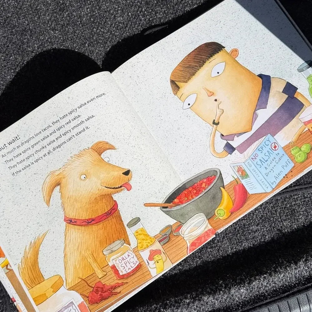 3/$25 🪩 Dragons Love Tacos Hardcover Picture Book | Social Emotional Book
